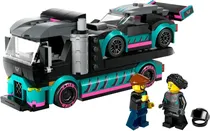 Lego City Race Car And Car Carrier Truck - 60406 (328 Peças)