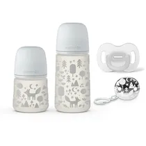 Suavinex Nuery Set Biberon 2U +BR+ Todosil Fis 0/6 Fox Polipropileno s/C