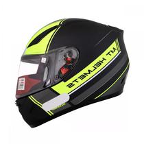 Capacete MT Helmets Revenge Naked B3 - Fechado - Tamanho s - Matt Fluor Yellow