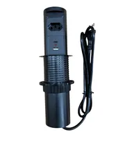 Torre de Tomada Automatica 1TOMADA+2USB Preta