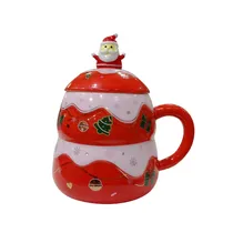 Caneca Natalina Vermelho 7.8X9.5CM