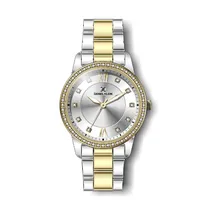 Relógio Analógico Feminino Daniel Klein Premium DK.1.12421-3 - Dourado e Prata