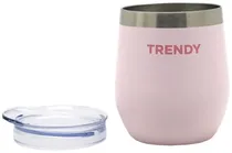 Cuia para Mate Trendy 16268B com Tampa 280ML - Rosa