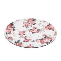 Bandeja Redonda Antiderrapante para Garçom Plastica 40CM