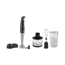 Mixer Nappo NEM-151 5 En 1 Con Batería Recargable 100W Negro - Plata