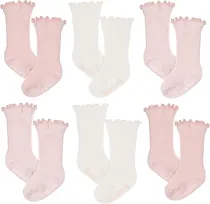 Just Born Set 06 Medias Rosa 0-6M