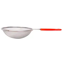 Peneira de Malha Fina com Cabo - Vermelho