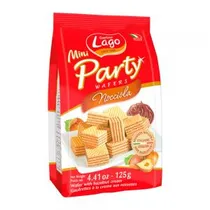 Biscoito Wafer Gastone Lago Party Avelã 125G