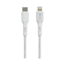 Cable 4LIFE FLCL1813N USB-C A Lightning 3M Blanco