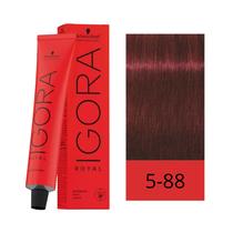 Crema de Coloracion Schwarzkopf Igora Royal 5-88 Castano Rojizo Intenso 60GR