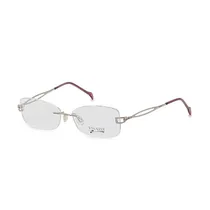 Armação para Óculos de Grau Feminino Visard Mod.962 C1 50-18-135MM - Prata e Vermelho