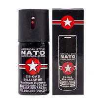 Spray de Pimenta Tatico Nato Super Paralisante 40ML - Preto