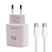 Carregador / Adaptador de Parede Xiaomi 67W USB-A / USB-C / + Cable USB-C / USB-C - Branco