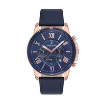 Relógio Analógico Masculino Daniel Klein Exclusive DK.1.12597-5 - Rosa Ouro/Azul