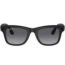 Óculos de Sol Ray Ban Meta Wayfarer RW4008 com Câmera/Wi-Fi - Matte Black/Polar Gradient Graphite