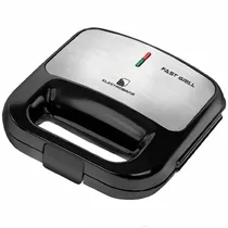 Sanduicheira e Grill Electrobras Fast Grill EBGS-01 750 Watts 220 - 240V ~ 50/60 HZ - Preta/Prata