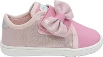 Tenis Infantil Pé com Pé 13687-707 - Rosa/Creme/Branco