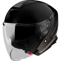 Capacete MT Helmets Thunder 3 SV Jet Xpert C2 - Aberto - Tamanho XXL - com Óculos Interno - Gloss Gray