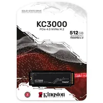 SSD Kingston KC3000, 512GB, M.2 Nvme, Leitura 7000MB/s, Gravação 3900MB/s, SKC3000S/512G