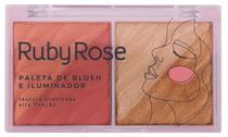 Blush Iluminador Ruby Rose Fancy HB-7533-1 - 11.6G