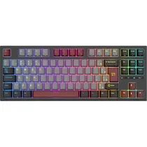 Teclado Mecânico Royal Kludge RKR75 75% RGB USB-C Switch Red - Black/Gray/Red (Portugués)