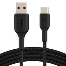 Cabo Belkin CAB002BT1MBK / 1 Metro / USB-A / USB-C – Preto