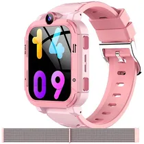 Relogio Smartwatch Blackview Z20 Kids com Bluetooth / GPS / 4G + 1 Pulseira - Rosa