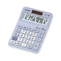 Calculadora Compacta Casio MX-12B-LB com 12 Dígitos - Azul