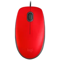 Mouse Silencioso Logitech M110S 910-006755 USB - Vermelho