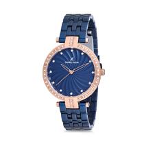 Relogio Analogico Feminino Daniel Klein Premium DK12183-6 - Azul e Rosa Ouro