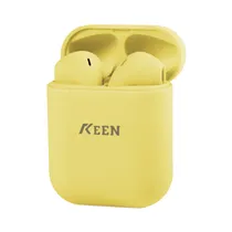 Fone de Ouvido Sem Fio Keen Inpods 12 com Bluetooth e Microfone - Amarelo