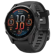 Relogio Smartwatch Garmin Fenix 8 Sapphire Carbon - Cinza / Titanium Preto (010-02903-20)