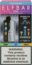 Vape Descartável Elf Bar Trio Cool Menthol 40000 Puffs