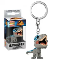 Funko Pop Keychain Jurassic World Dominion Velociraptor Blue 55299
