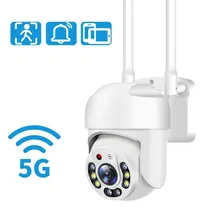 Câmera IP 5G Wifi PTZ Externa Ai Mini Câmera Áudio Segurança CCTV Vigilância Night Version
