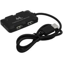 Hub USB Mtek HB-8102 com 4 Portas USB 2.0 - Preto