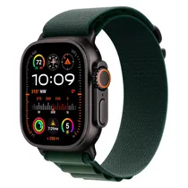 Apple Watch Ultra 2 MX4Q3QA/A Celular + GPS Caixa Titanio Preto 49MM - Loop Alpine Verde