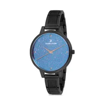 Relógio Analógico Feminino Daniel Klein Premium DK12186-6 - Preto e Azul
