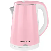 Jarra Elétrica Megastar TM8902R 1.500 Watts 1.8 Litros 220V ~ 50/60HZ - Rosa/Branco