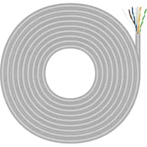 Cabo de Rede Utp Norphel CAT6 100% Cobre Capa Simples - Cinza 100 Metros NP-6CSGRR100