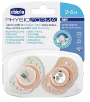 Chicco Nursery Chupete Micro Physio Air Rosa Sil 2 PCS Detalles En El Producto 0-6M Rosa