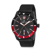 Relogio Analogico Masculino Daniel Klein Premium DK12159-5 - Preto e Vermelho