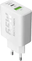 Foxbox Cargador Mega PD65W Corriente Adaptable Blanco