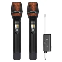 Microfone Dinamico Pure Acoustics Vocalai 202 Wireless - Preto (2 Unidades)