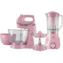 Kit Cozinha Britânia BKT51R - Rosa 3 Peças