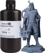 Resina Photopolymer para Impressora 3D Elegoo V2.0 Standard 1KG - Grey