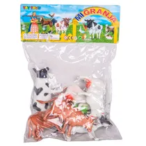 Brinquedo Mi Fazenda de Animais Vacas 8 Pçs