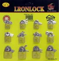 Kit de Cadeados Lronlock 921 (20-25-30MM) 12 Unidades