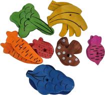 Frutas e Legumes para Roedores 8.5CM (14 Pecas) - Pawise Play Time 39115