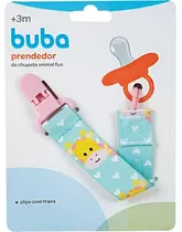 Prendedor de Chupeta Buba Animal Fun Girafa - 12049